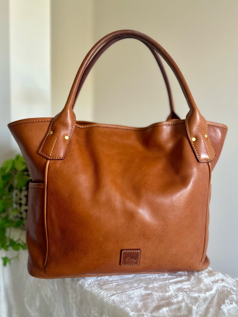 Dooney & Bourke Natural Florentine Leather Kristen Tote
